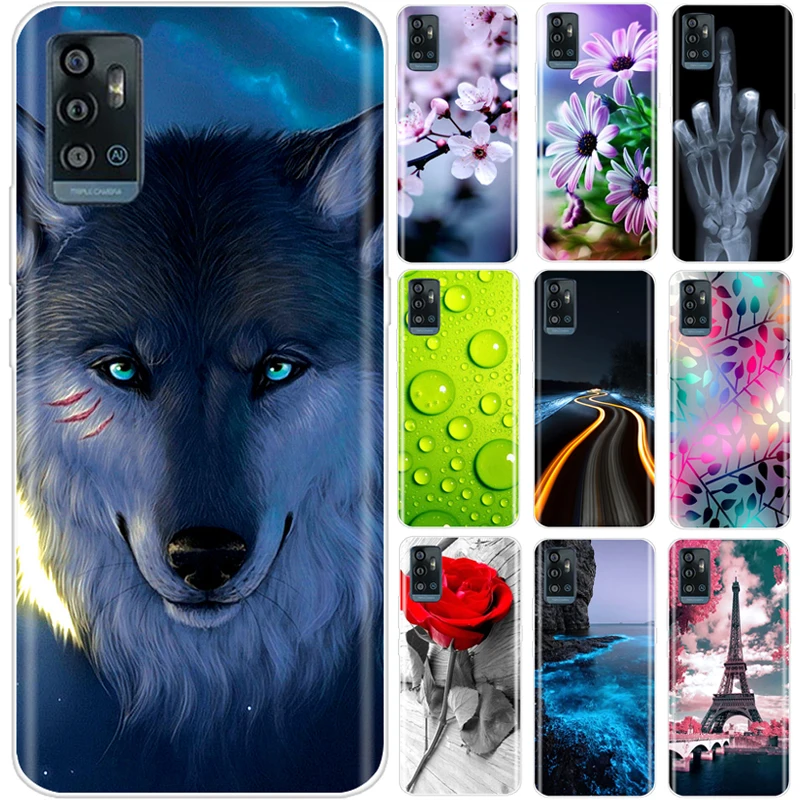 For ZTE Blade A71 Case A7030 Soft TPU Silicone Bumper Phone Cover for ZTE Blade A71 A51 Cases Funda for ZTE A51 2021 Coque Capa mobile pouch waterproof