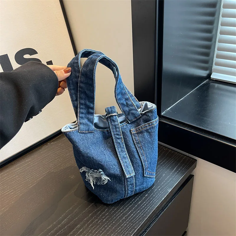 Jeans Bag Handmade Denim Fabric Torn Pattern, Embroidered Gym Bag / Jeans  Women's Bag / Valentine's Gift for Women - AliExpress