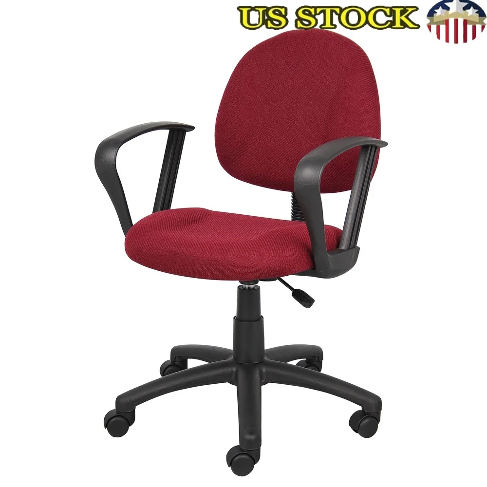 Ergonomic Fabric Swivel Office Chair Mid Back Design with