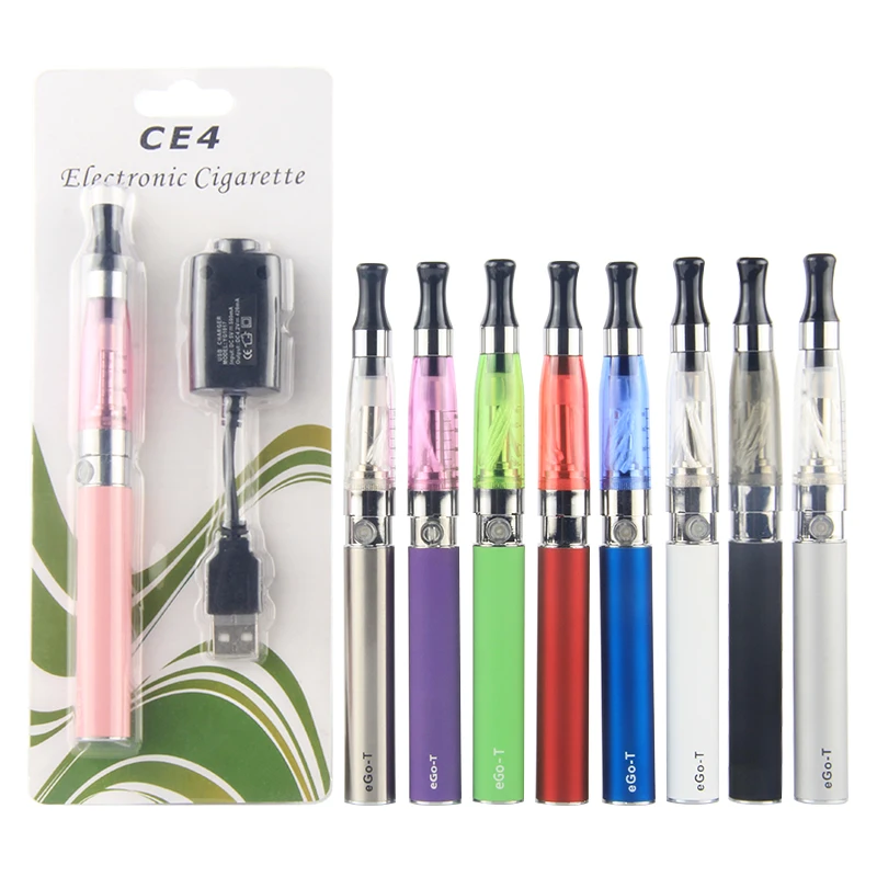 אגו CE4 שלפוחית ערכת CE 4 מרסס 1.6ml Clearomizer ארוך פתיל אגו-T Vape סוללה eVod 900mAh 510 חוט עטים