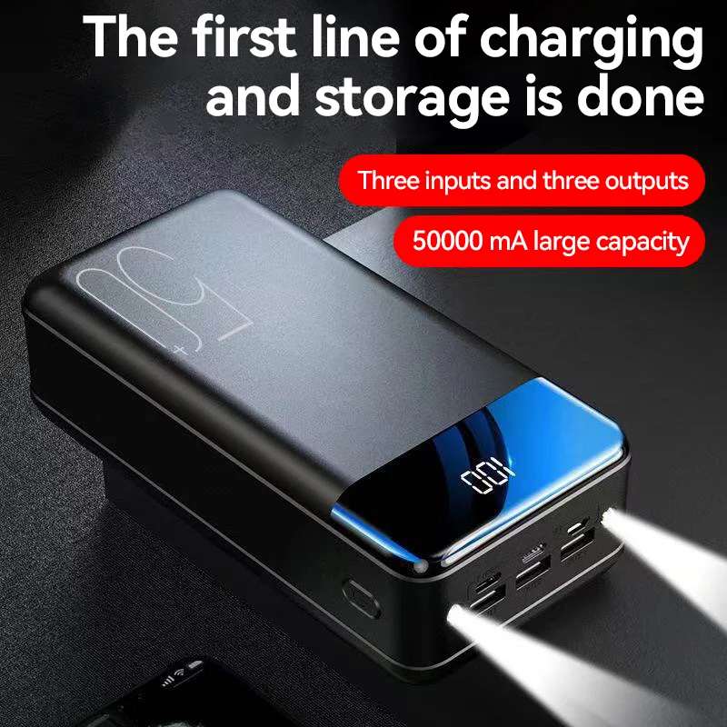 Xiaomi Mijia 100000mAh Large Capacity Power Bank Mobile Phone Super Fast Charging Power Bank Tablet Phone External Power Supply