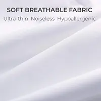 Baby Waterproof Mattress Protector Fitted Sheet Breathable & Noiseless Crib Toddler Baby Mattress Cover 2