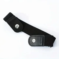 2 pièces/ensemble sans boucle ceinture élastique pour femmes hommes unisexe ceinture extensible pour pantalons jean boucle décontractée ceinture Invisible réglable gratuite 5