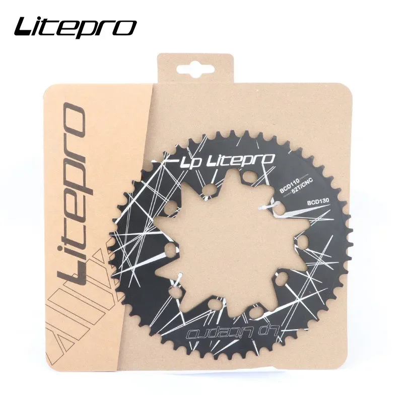 110BCD 130BCD Oval Chainring 110/130MM 52/54/56/58/60T Brompton Folding Bike Crankset Road Bicycle Chainwheel Litepro bike chainring bike crankset bicycle parts