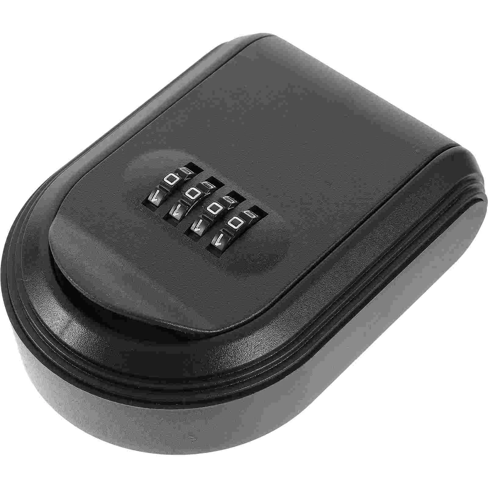 

Key Box Password Lock Door Wall Mounted Safe (Black) 1pc Lockbox for outside Boxes Hide Holder Spare Hider Plastic Outdoor