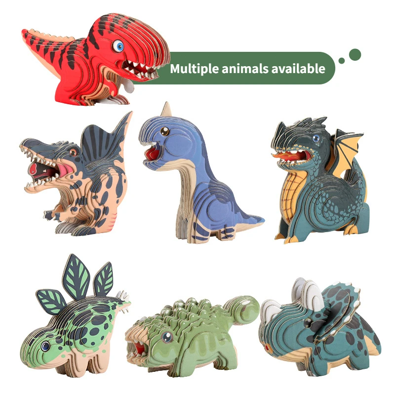 Jurassic World Dinosaur 3D Educational Paper Puzzle