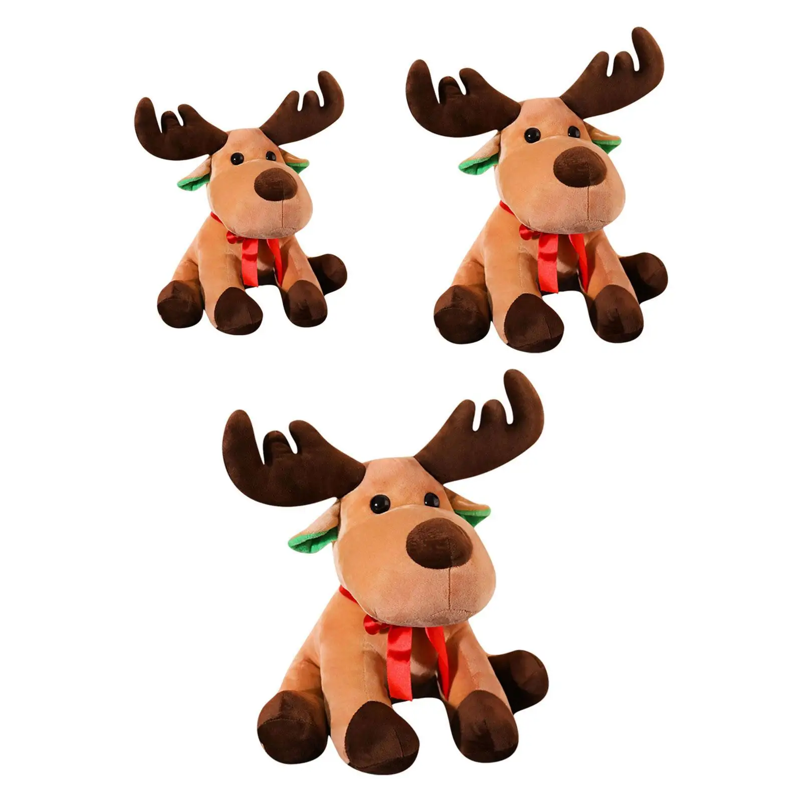 Reindeer Plush Toy Christmas Elk Plush Toy Decor Cartoon Cozy Stuffed Animals