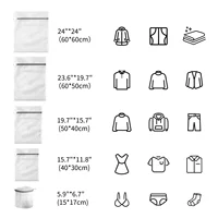 Mesh Laundry bags  Durable Lingerie Delicates Bag for Washing Machine for Socks, Bra, Mask,Underwear Organizer Storage Bags 2