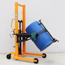  Weighing and lifting drum stacker/handling and unloading truck/iron barrel dumping iron-plastic universal flip forklift 