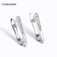 Fermoirs de boucles d'oreilles en Zircon incrusté plaqué or 18 carats, pour raccords de boucles d'oreilles à la mode, accessoires de fabrication de bijoux à faire soi-même, vente en gros 3