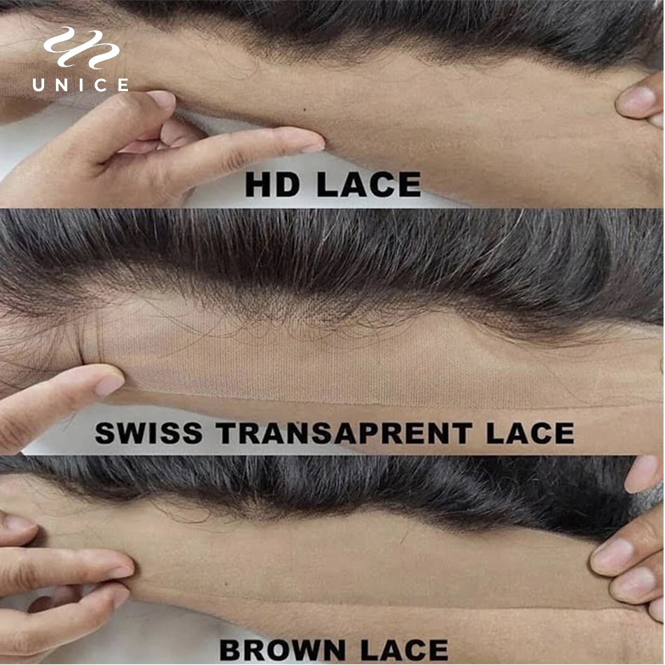 Unice Hair 5x5 HD Lace Closure 100% Human Hair Body Wave Lace Closure Real HD Match All Skins human hair extensions human hair closure human hair lace product human hair frontal