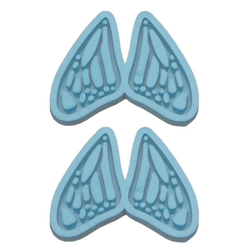 2Pcs for Butterfly Wing Pendant Earring Silicone Mold Suitable for Epoxy Resin Diy Craft Pendant Earrings Jewelry Making