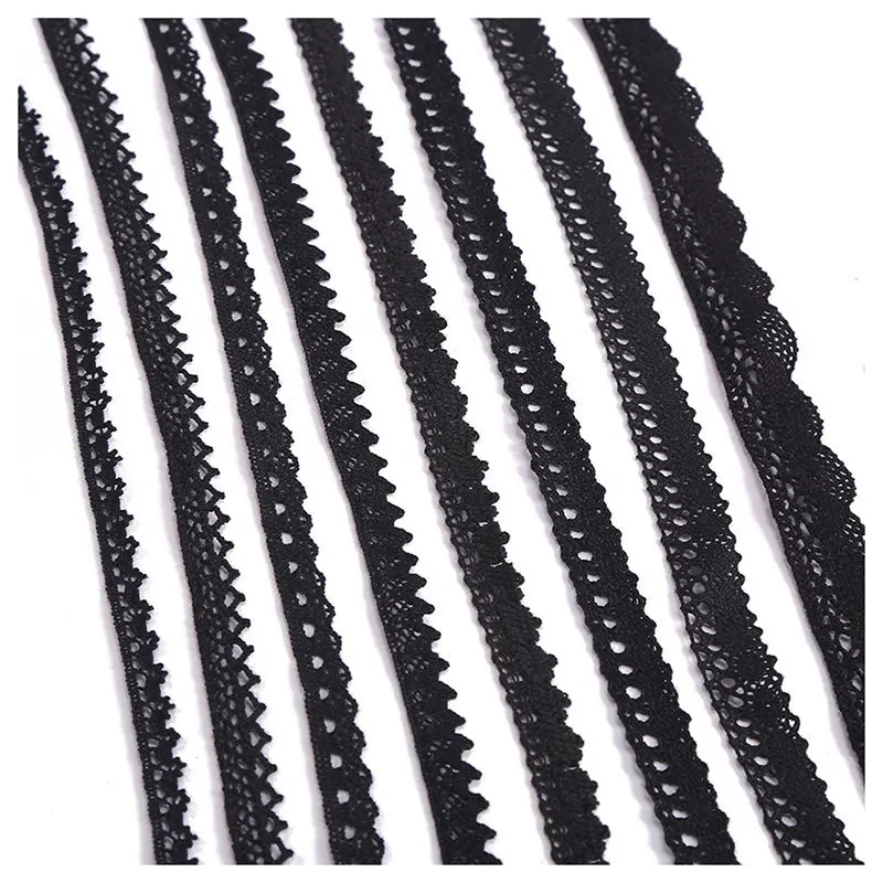 Lace Ribbon Cotton Ribbon Lace Sewing Supplies Lace Sewing Accessories Lace Garment Accessories Lace Accessories Clothing Accessories Lace Fabric Chiffon Lace Fabric Lace Decoration 2yards/Lot 10mm-50mm Cotton Lace Ribbon For Apparel Sewing Fabric Trim Crocheted Handmade