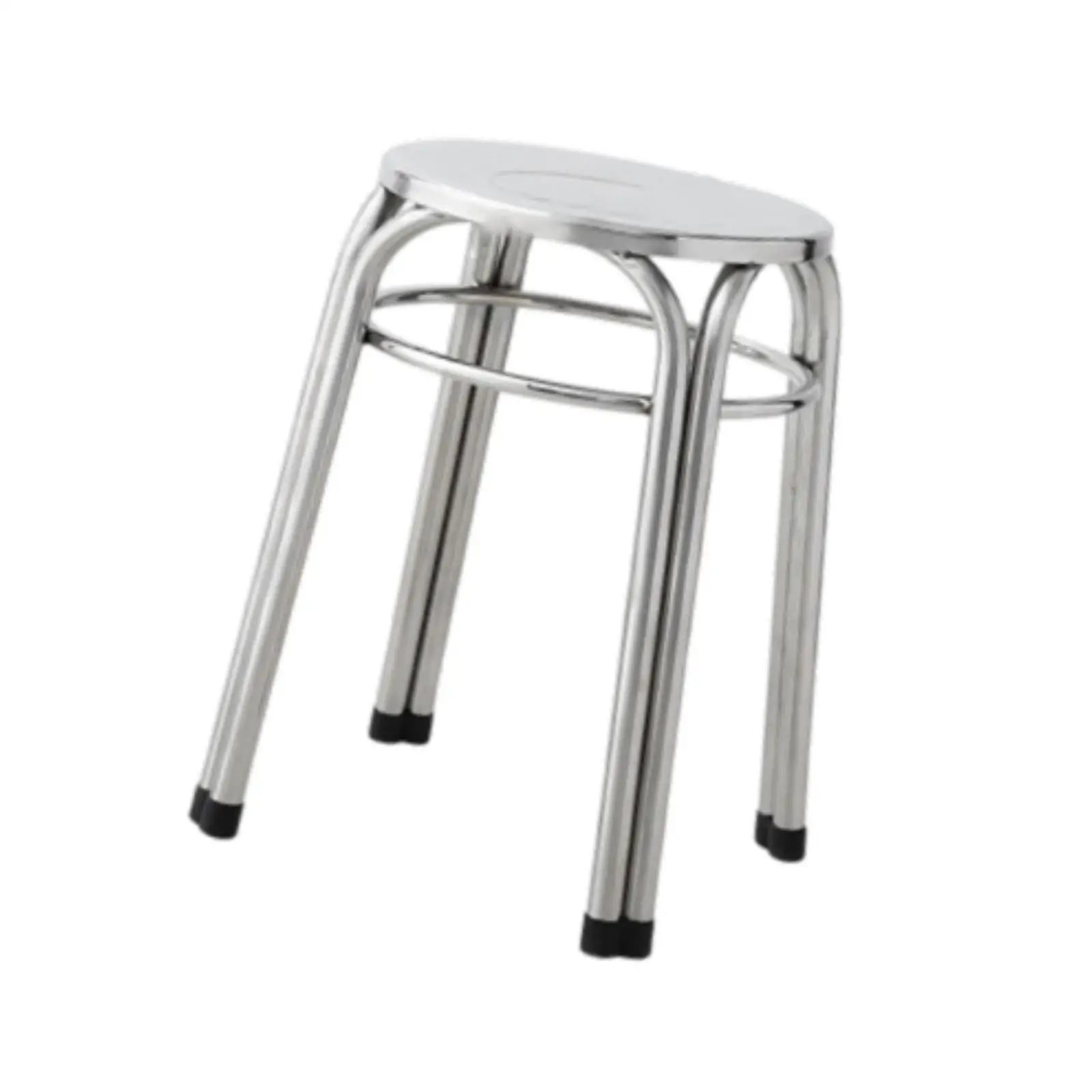 Round Metal Stool Non Slip Diameter 29Cm Easy Clean Stacking Stool Stainless Steel For Indoor Garden Dining Room Outdoor Kitchen