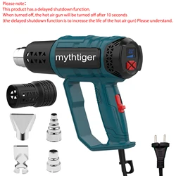 Powerful 2000W Industrial Heat Gun with Adjustable Temperature Control for Versatile Applications (SET 1)