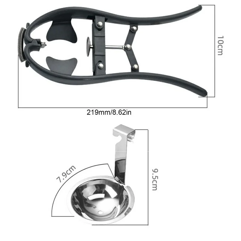 304 Stainless Steel Egg Opener Egg Opener Shelling Kitchen Tool Yolk White Separator Household Kitchen Essentials egg shell opener egg opener