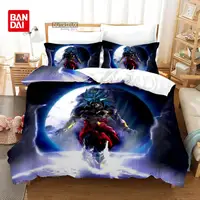 Parure de lit Dragon Ball, dessin animé japonais, housse de couette, Goku, taie d'oreiller, Double, Queen, King Size, Textile de maison pour chambre d'enfants 2