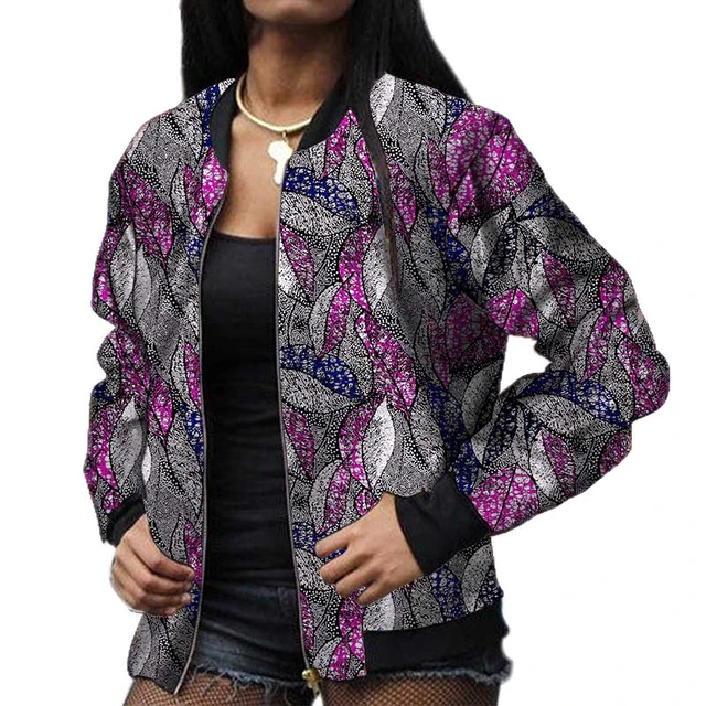 African Print Clothes - Bomber Jackets