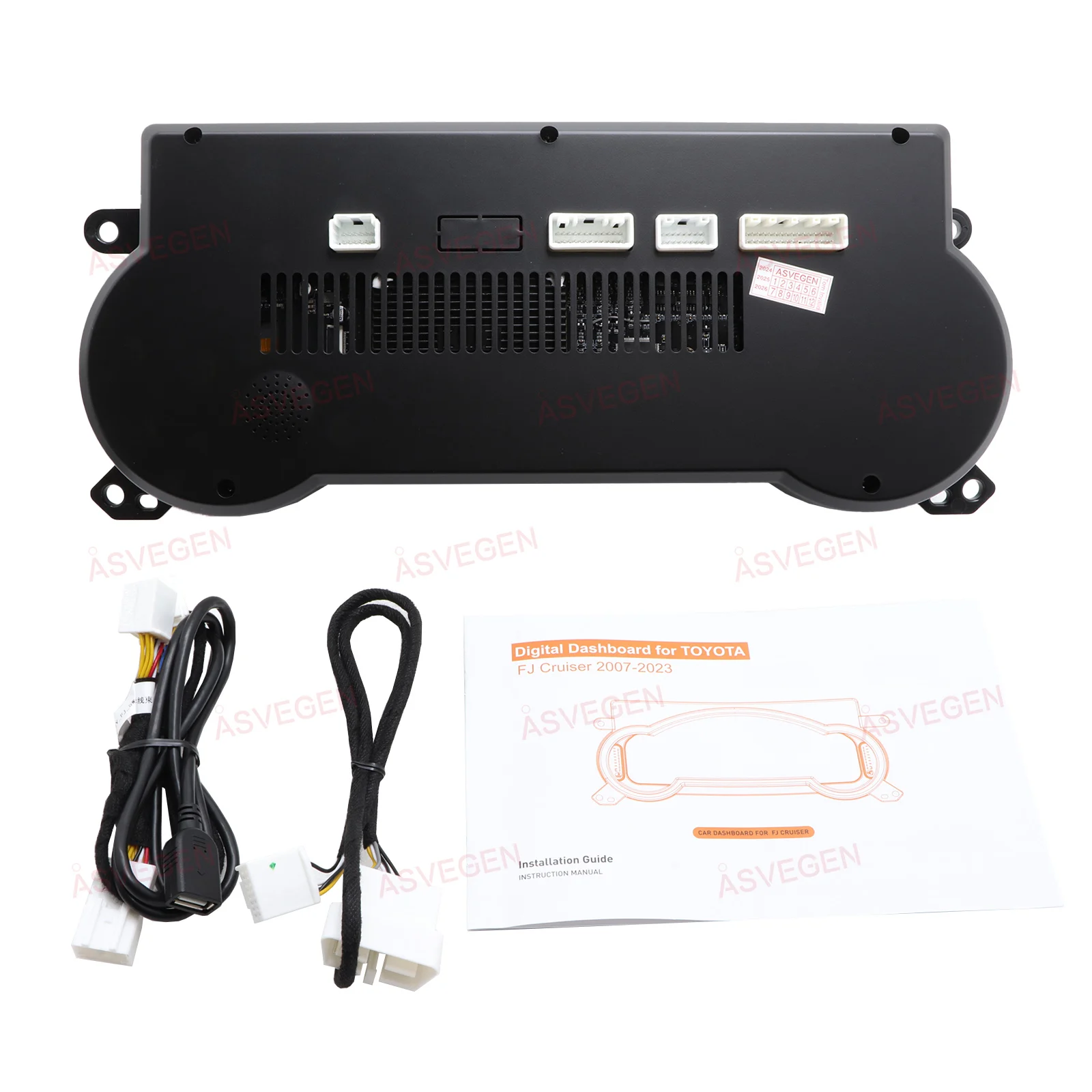 Panel de Instrumentos LCD para Toyota FJ Land Cruiser 2008-2022, Cabina Virtual, Panel Digital, Velocímetro, Pantalla Linux 6