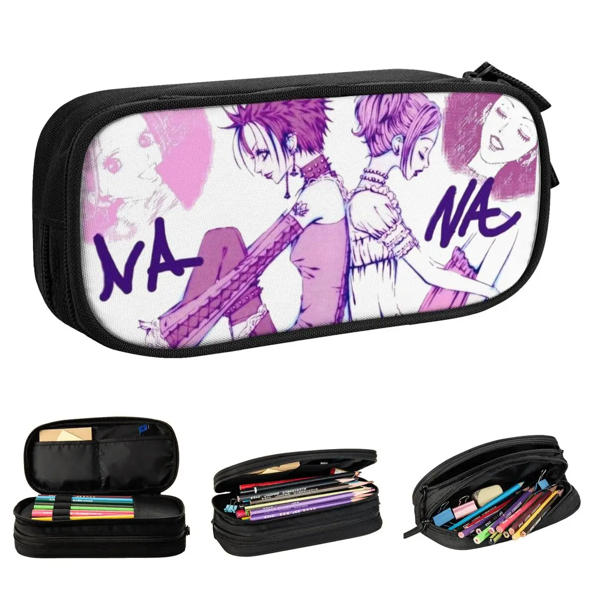 

Nana Osaki Komatsu Pencil Cases Anime Kawaii Pen Box Bag for Student Big Capacity Students School Gift Pencilcases
