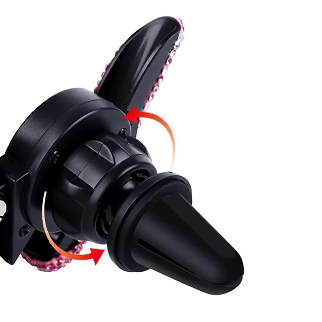 눈부신 광채를 선사하는 여성용 다이아몬드 크리스탈 자동차 전화 거치대