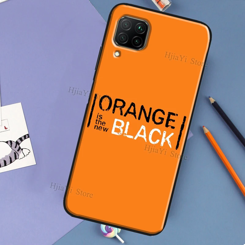 Vibrant Orange Themed Protective Phone Case Cover