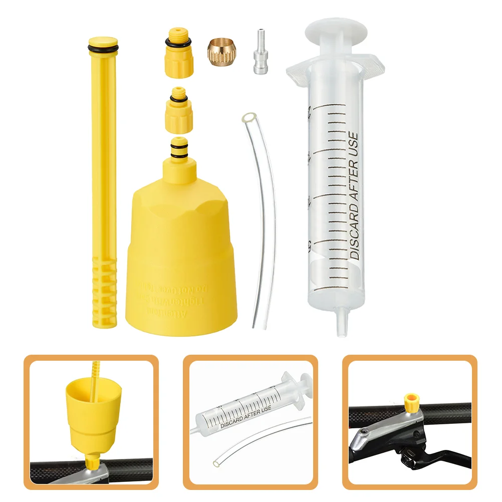 

Bike Hydraulic Disc Brake Bleed Tools MTB Road Bike Brake Bleeding Kits Bike Mineral Oil Fluid Bleeder Kits bicycle Repair Tools