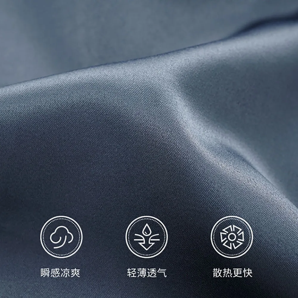 L-4XL Big Size Silk-like Solid Sleepwear For Sleeping Spring Autumn 2024 Breathable Cool Pajamas Set Loose Smooth Pijama Hombre