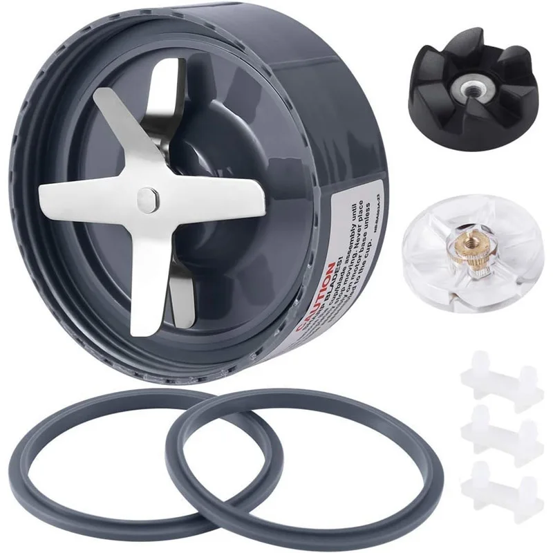 8 Pieces Blender Replacement Parts Extractor Blade for NutriBullet 600w 900w including Gasket Shock Pad and Gear