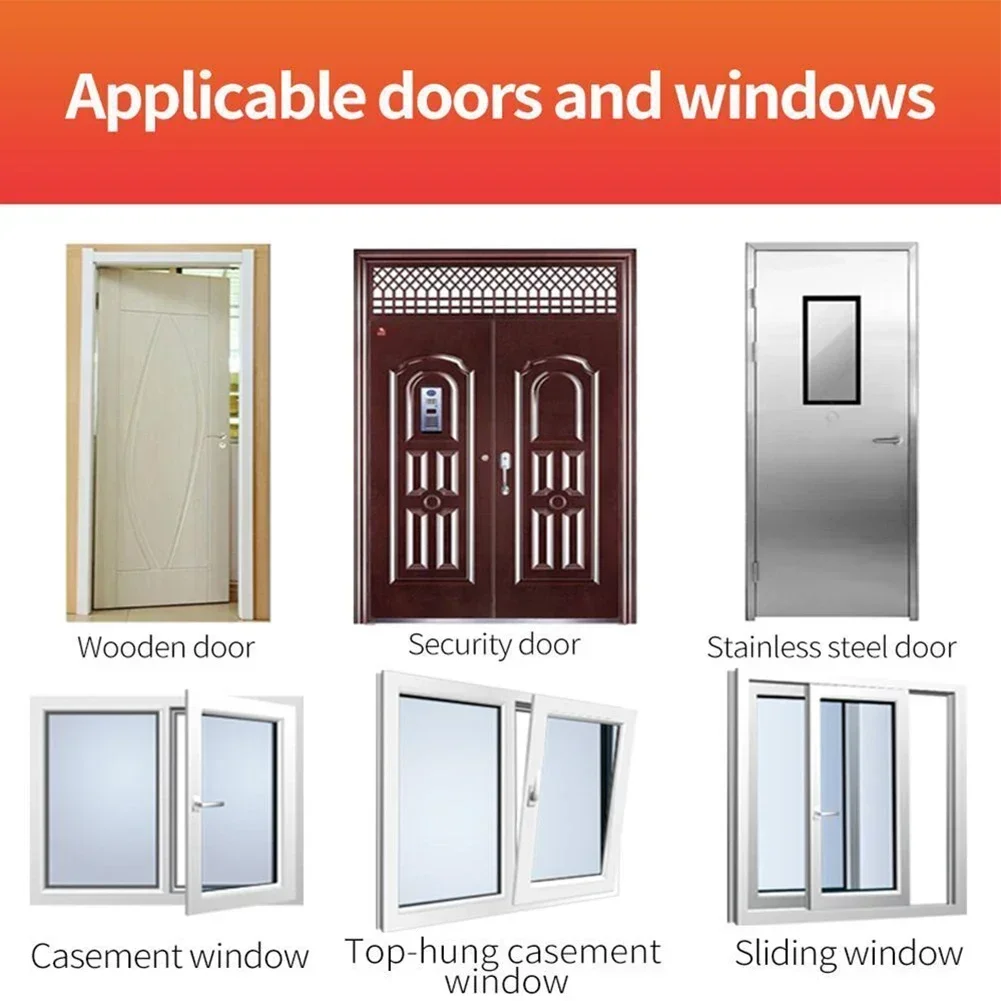 1 ROLL 5M Room Door Stop Seal Rubber Sealing Tape Frame For Window Door Home Office Silent Windproof Anti-collision door seal strip sealing strip tape window seal strip sealing tape sealing strip rubber seal strip rubber door weatherstripping door draft stopper silicone seal strip rubber shower seal