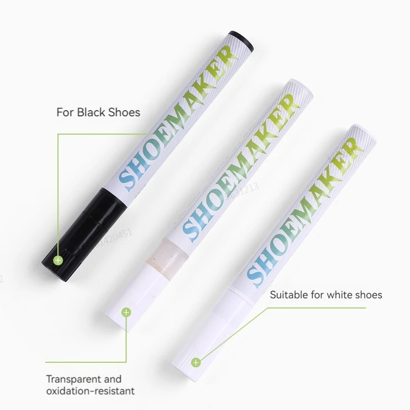 Whitening Shoes Stains Removal Waterproof Sneakers Anti-Oxidation Pen Repair Complementary Color White Go Yellow Shoe Cleaning shoe whitening pen