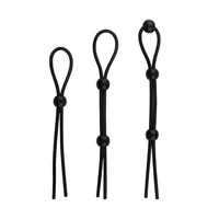 Verstellbares Penisring-Set, Liebesringe, einfacher Penisring, männliche Penisbinder, schwarz, entworfen für härtere Erektion, Sexspielzeug, Produkte für Erwachsene 2