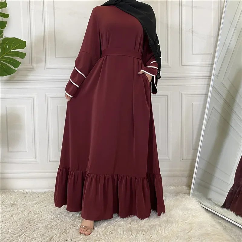 

Ladies Hijab Dress Abaya Dubai Robe Femme Musulmane Turkey Kaftan Ramadan Islam Clothing Muslim Dresses for Women Caftan Vestido