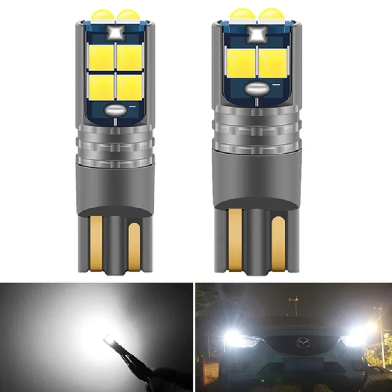 

2 шт. Canbus T10 фонарь супер яркий 194 168 W5W без ошибок 3030 6SMD 10smd парковочная лампа для салона автомобиля фонарь Янтарный Белый