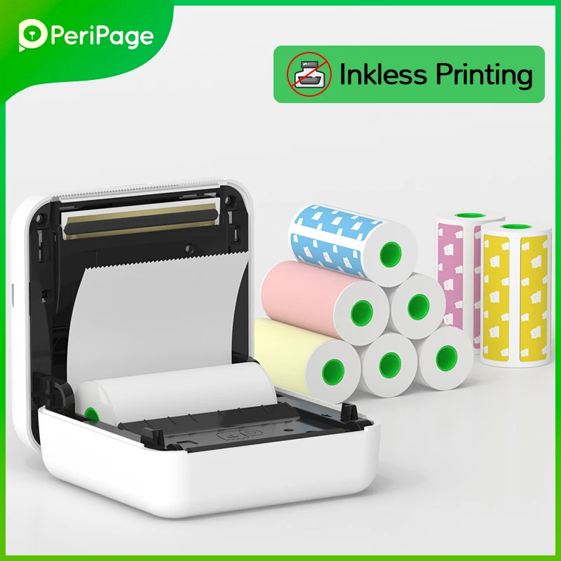 PeriPage A4 Paper Printer Direct Thermal Transfer Wirless Printer Z3K6