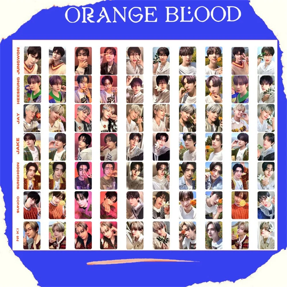 

Kpop Jungwon Heeseung Personal Photocard Mini Album Orange Blood Special Card Multicolored Coated LOMO Card Fans Collection