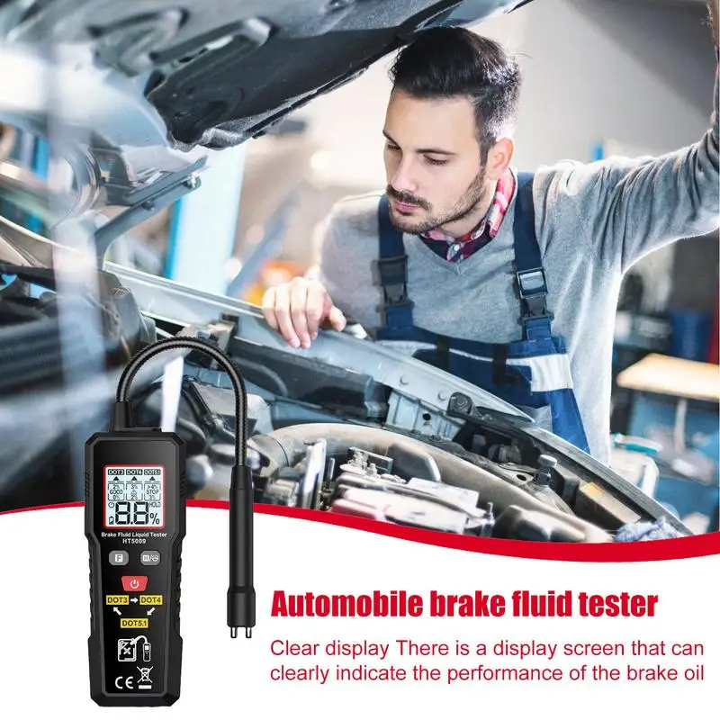 Car Brake Fluid Moisture Tester Auto Brake Fluid Liquid Tester Pen Backlit Oil Moisture Water Detection Car Tool forMost Vehicle 4