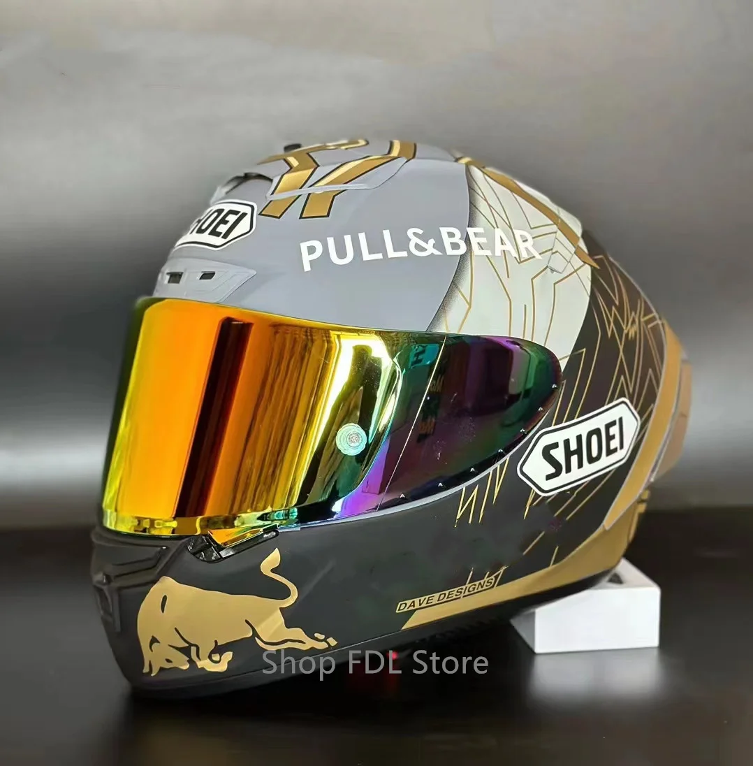 

Шлем полностью закрытый Для Shoei X14 X-Spirit III Gold Ant, гоночный Профессиональный мотоциклетный шлем, Casco De Motocicleta