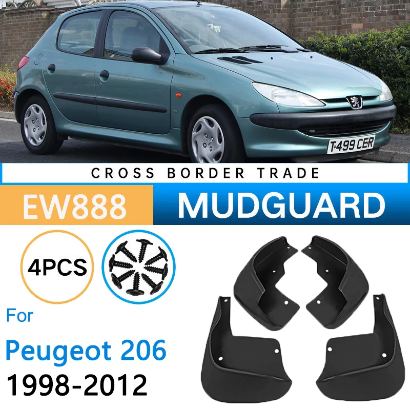 

4x автомобильные брызговики для Peugeot 206 2012-1998 1999 2000 2001 2002 2003 передние задние колеса брызговики брызговики крыло