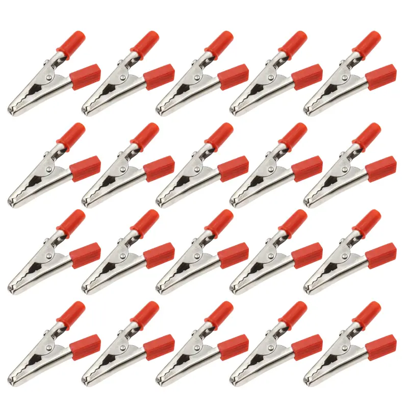10 Pieces Metal Alligator Clips Test Clips, Electronic Product Test Clips With Screws And Solder Ports, Electrician Wire Clips image 4