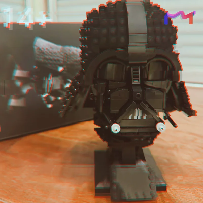 2026년 신제품 834PCS 우주 전투 다스베이다 헬멧 버스트 블록 모델 브릭 DIY 장난감 어린이 성인 크리스마스 생일 선물