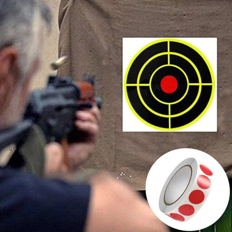 1000Pcs/Roll 0.75In Round Color-Code Dot Labels Adhesive Shooting Sticker for Archery Bow Hunting Practice Training Targets