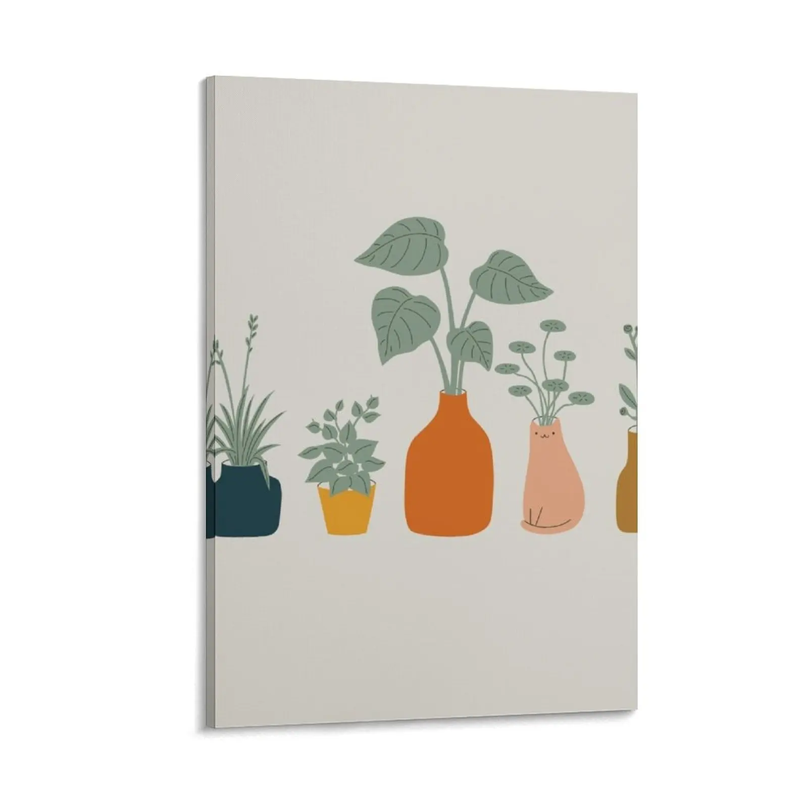 

Cat and Plant 9 Canvas Painting decorative wall canvases room decorations for men
