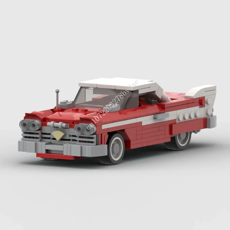 

355PCS MOC Speed Champions Plymouth Fury 1958 Mini Christine Model Building Blocks Bricks DIY Creative Assembly Kids Toys Gifts