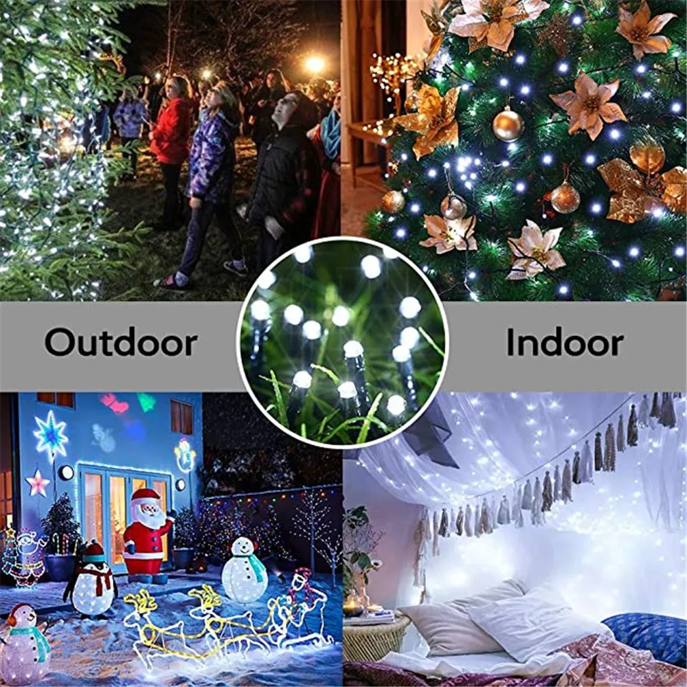 20/50/100/200 LED Outdoor Solar Lamp LED String Lights Fairy Holiday  Christmas Party Garlands Solar Garden Waterproof Lights - AliExpress, image size:1000x1000