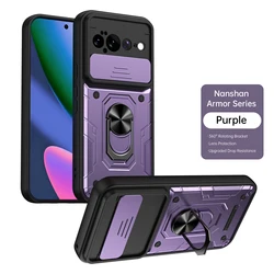 Ultimate Shockproof Magnetic Phone Case with Camera Lens Protection & Ring Holder for Google Pixel 11 (PURPLE)