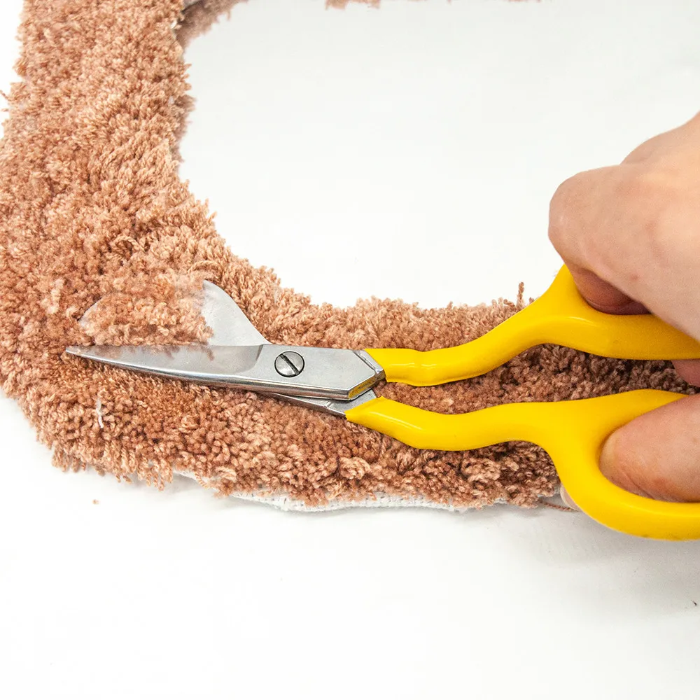 Sewing Scissors Craft Scissors Household Scissors Duckbill Blade Scissors Pelican Scissors Tufted Carpet Rubber Handle Precision Applique Craft Carpet Household Sewing