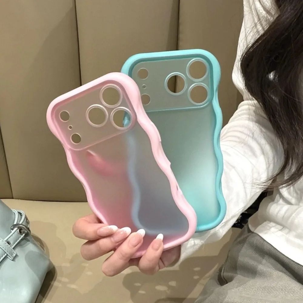Matte Wave Shockproof Liquid Silicone Phone Case - Soft Silicone Skin Cover