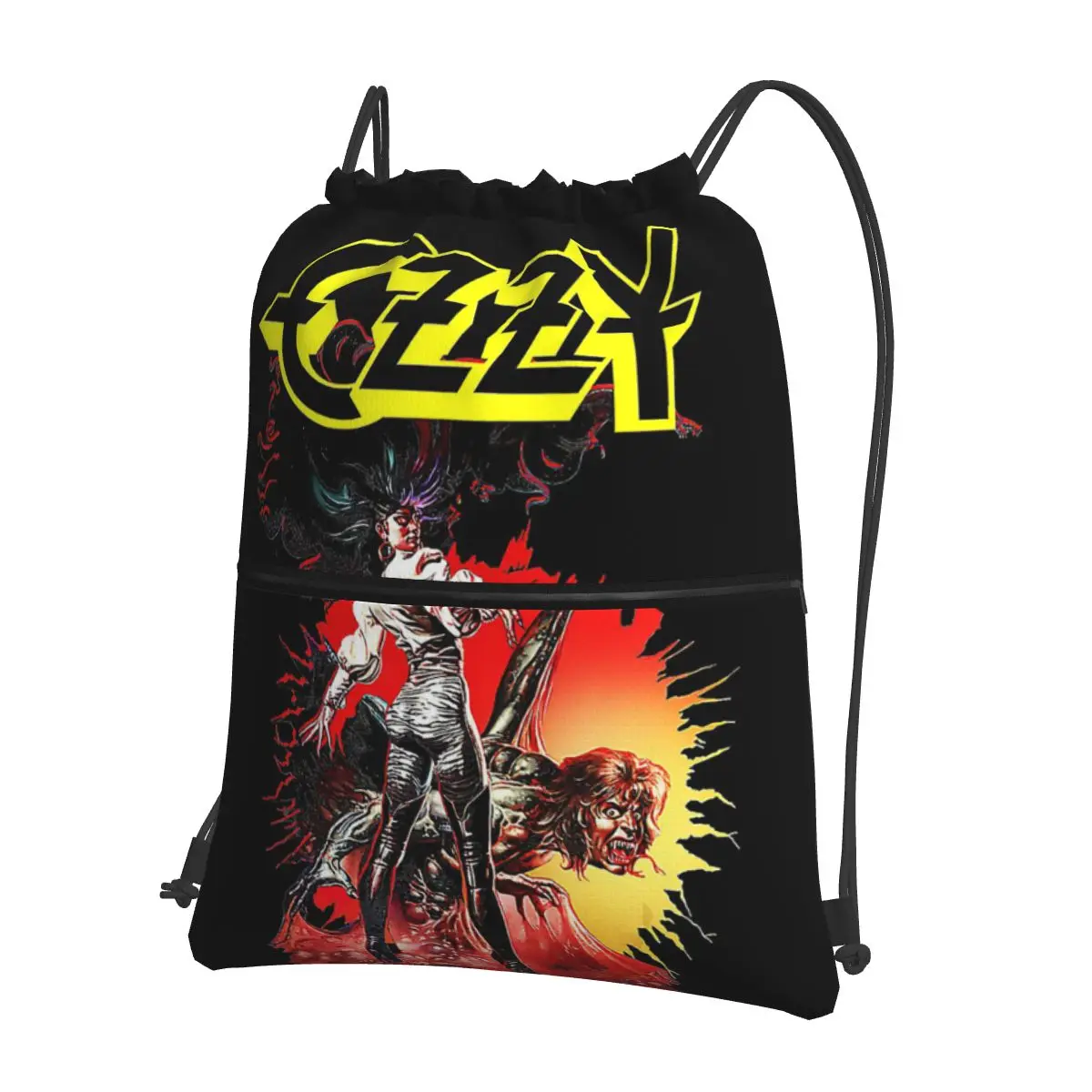 

Ozzy Osbourne Merch Prince Of Darkness Backpacks Drawstring Bag Drawstring Bundle Pocket Storage Bags For Travel Sport Man Woman