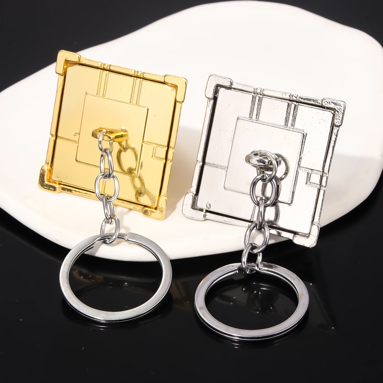 Anime Yu-Gi-Oh Keychain Yugi Muto Big Size 3D Millenium Puzzle